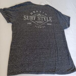 DestinSurf Style Florida Gray Short Sleeve Tee Sz L